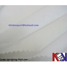 Resin finish Polyester woven Micro dot fusible cap/waistband interlining